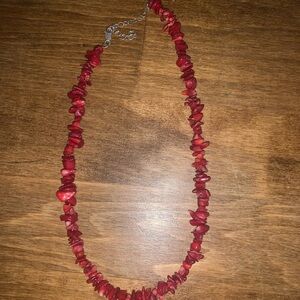 Red Beaded Necklace